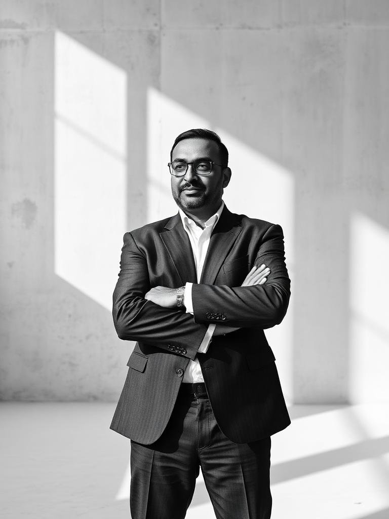 Editorial portrait of Lakshman Sharma